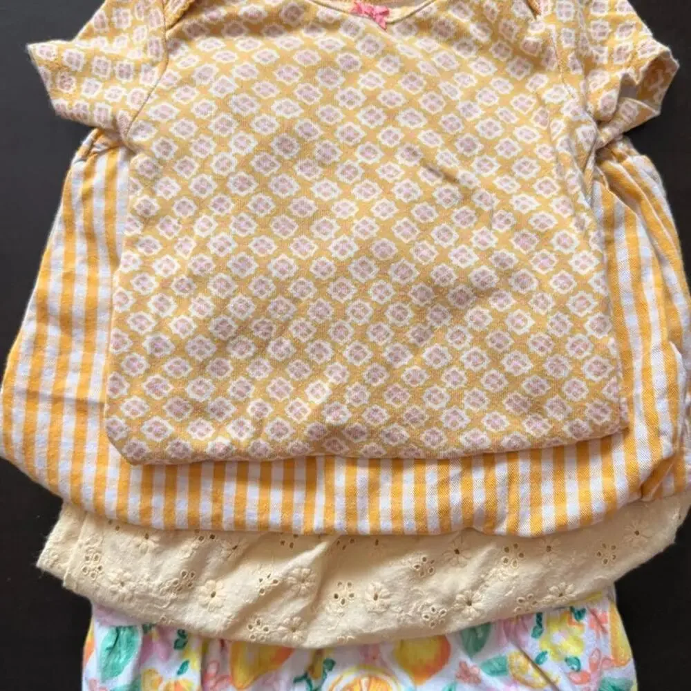 4 piece baby girl onesie bundle